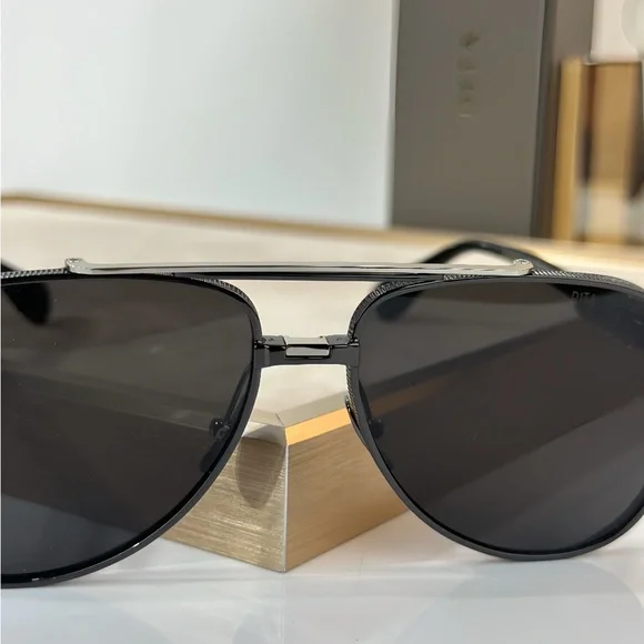 DITA Dark Frame Aviator Sunglasses